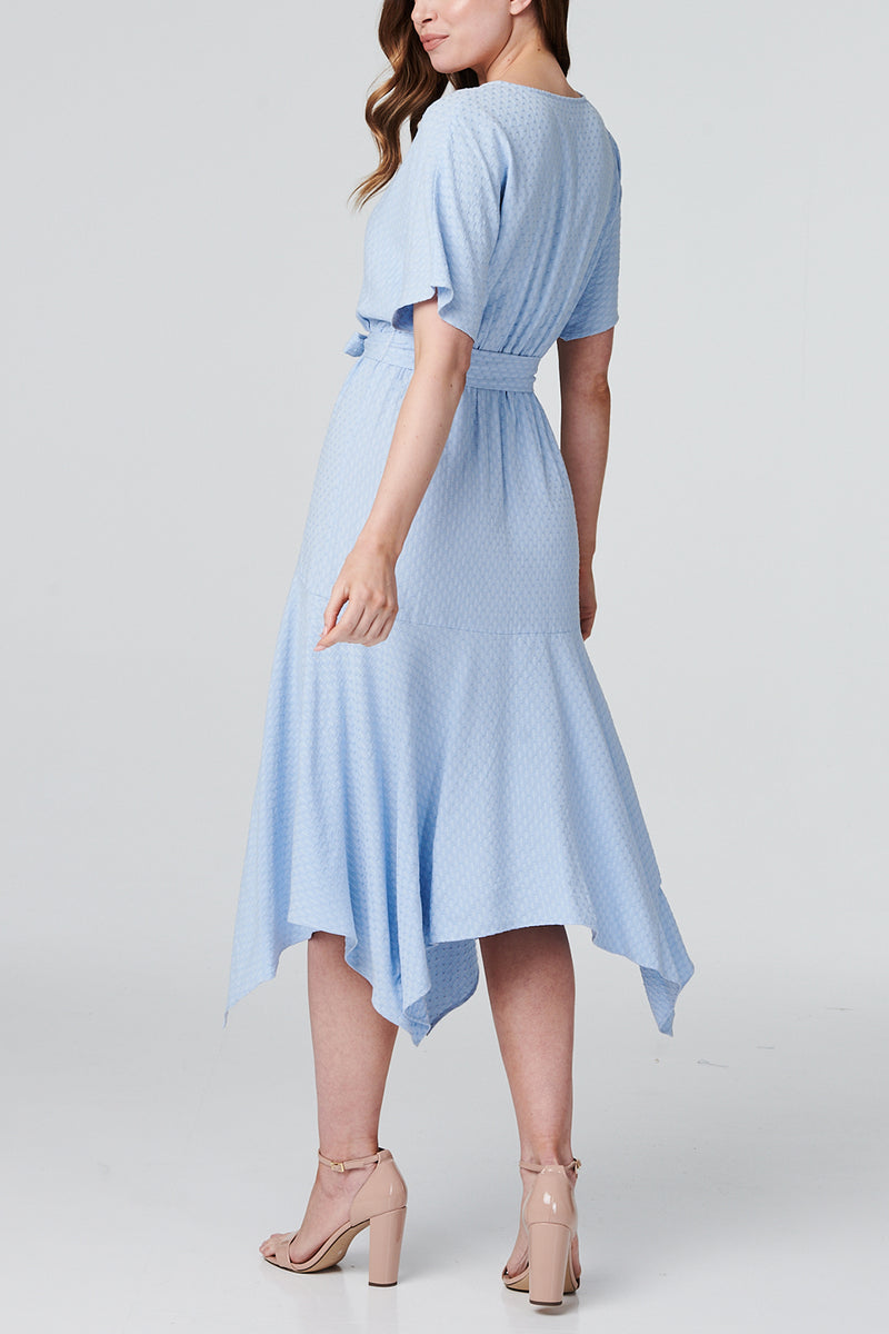 Denim | Batwing Hanky Hem Midi Dress