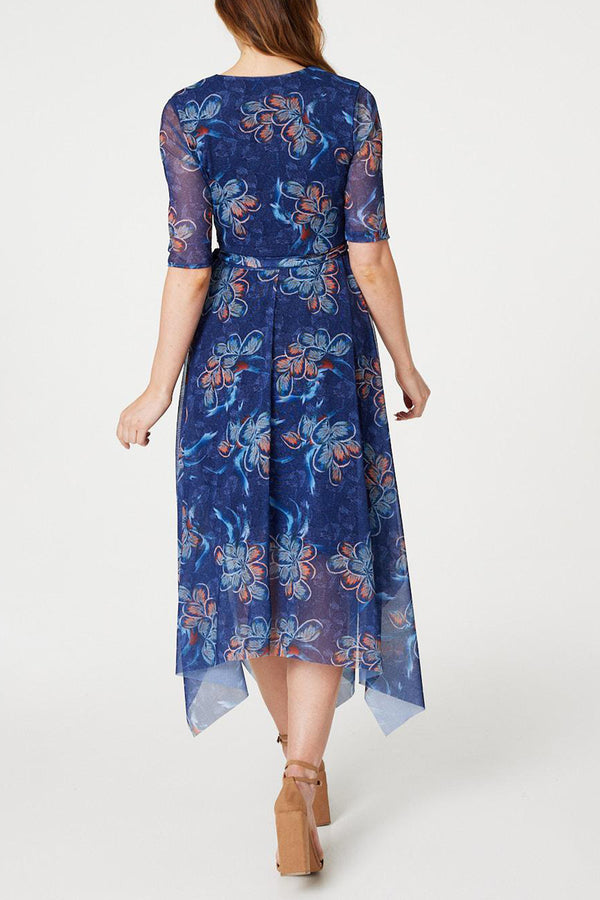 Hvn Atlanta Button Front Strappy Dress Zodiac - Turquoise