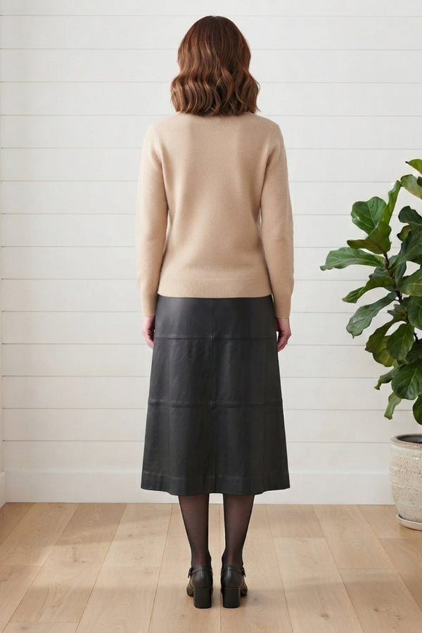 Floral Embroidered Texture Jumper| BEIGE