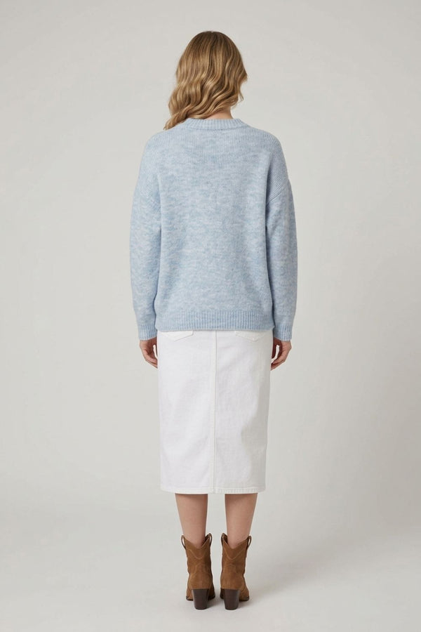 Textured Drop Shoulder Relaxed Jumper