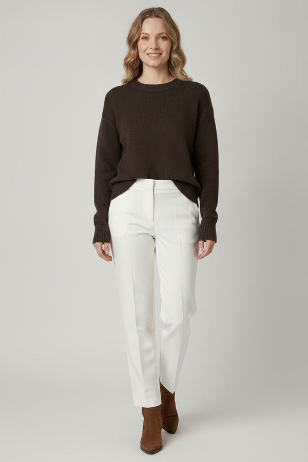 Textured Drop Shoulder Relaxed Jumper
