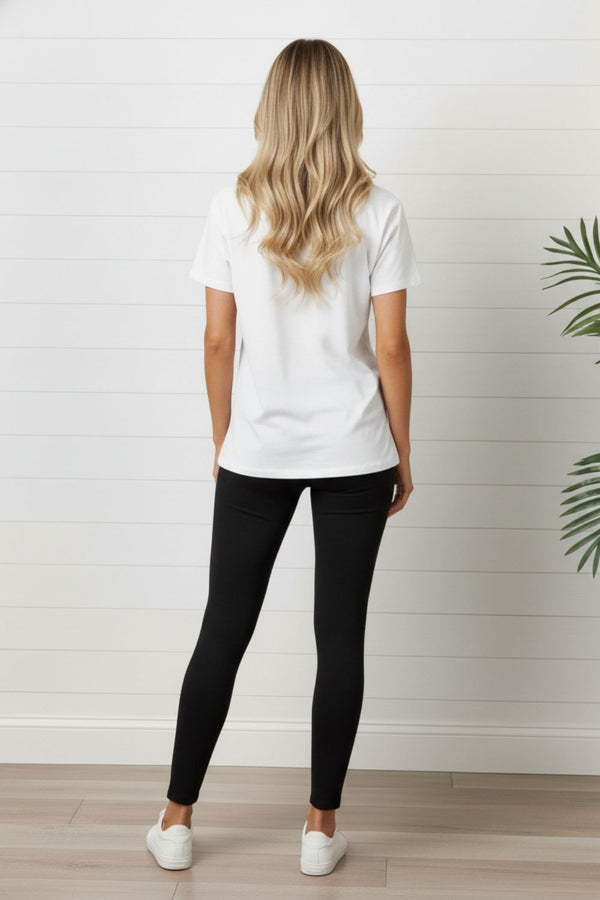 High Waist Comfort Stretch Leggings| BLACK