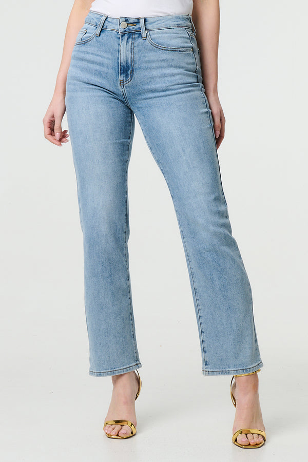 DENIM | Floral Pocket Patch Straight Fit Jeans